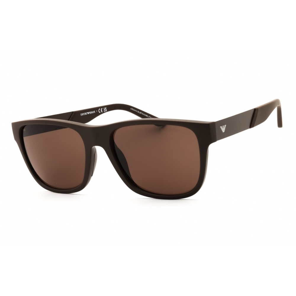 Emporio Armani EA4243 Sunglasses Brown Rectangular